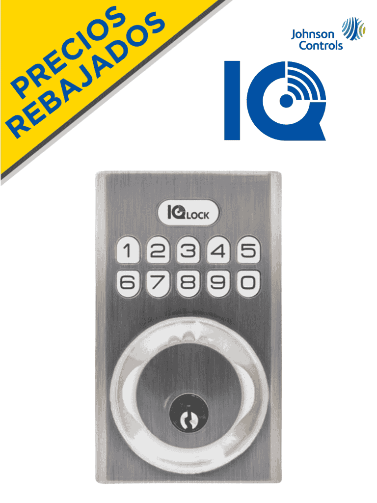 IQ (QOLSYS) IQDLK-PGK-SN Cerradura con botón pulsador - Cerradura Inteligente Po